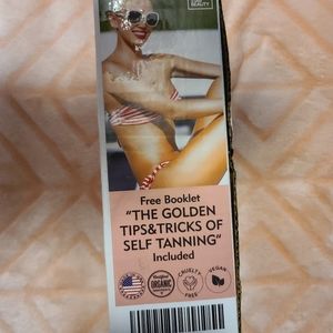 Golden star self tanner with face mit